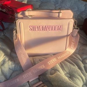 Steve Madden light pink cross body bag